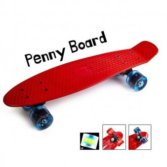 Пенни Борд Penny Board 22" Red Красный LED (Светятся колеса)
Подходит: Для детей. . фото 8