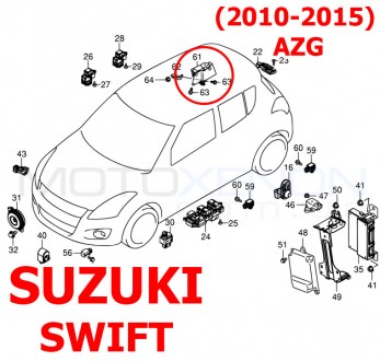 Тяга датчика коректора фар задня SUZUKI SWIFT (2010-2015) кузов AZG 38640-71L00 . . фото 5
