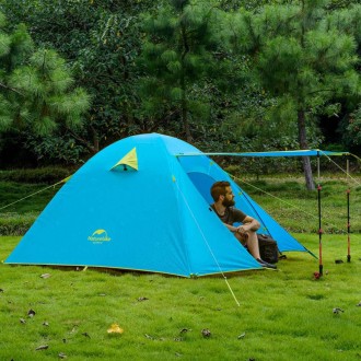 4-х местная палатка NatureHike P Series, цвет синий, вес 2.5 кг.
Легкая водонепр. . фото 11