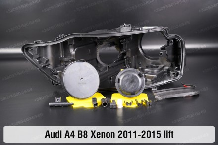 Сервисный комплект корпуса фар Audi A4 B8 Xenon (2011-2015) IV поколение рестайл. . фото 3