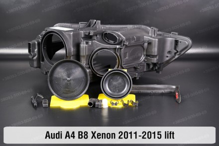 Сервисный комплект корпуса фар Audi A4 B8 Xenon (2011-2015) IV поколение рестайл. . фото 4