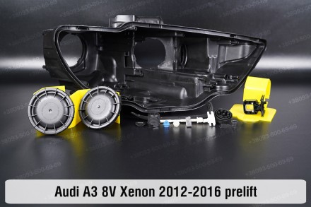 Сервисный комплект корпуса фар Audi A3 8V Xenon (2012-2016) III поколение дорест. . фото 3
