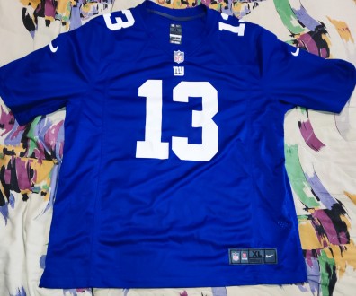 Футболка jersey Nike NFL New York Giants, Beckham JR, размер-XL, длина-77см, под. . фото 2
