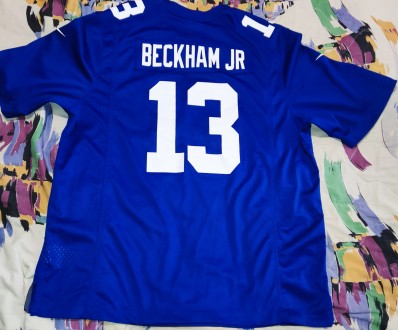 Футболка jersey Nike NFL New York Giants, Beckham JR, размер-XL, длина-77см, под. . фото 3
