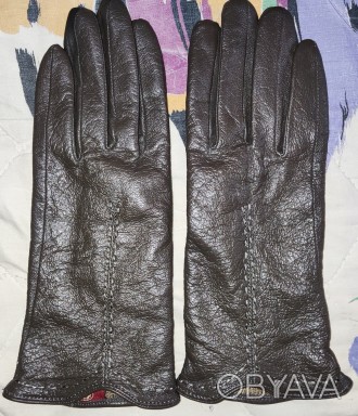 Кожаные перчатки Paian, размер-8, ширина-8см, средний палец-8.5см, общая длина-2. . фото 1