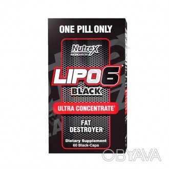  Lipo-6 Black Ultra Concentrate Nutrex Research — це ефективний термогенік на ос. . фото 1