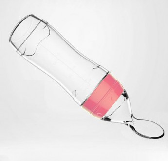 Бутылочка для кормления SUNROZ силиконовая с ложечкой и колпаком 120 мл Розовый. Сумы. фото 1 Бутылочка для кормления SUNROZ силиконовая с ложечкой и колпаком 120 мл Розовый. Сумы. фото 1