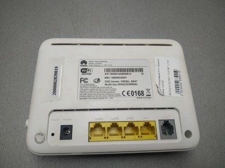 Huawei HG532E Wi-Fi-ADSL2+ роутер, стандарт Wi-Fi: 802.11n, макс. швидкість: 300. . фото 4