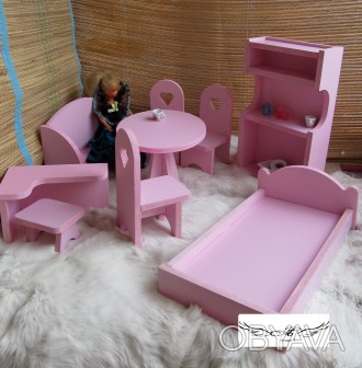 Мебель для кукол Барби, Монстер Хай, Братс и других кукол
Гарнитур мебельный из. . фото 1