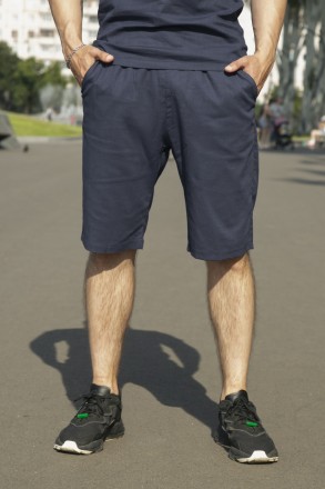 
ІНФОРМАЦІЯ ПРО ПРОДУКТ
Чоловічі шорти лляні з кишенями на літо сині
Шорти
Матер. . фото 5