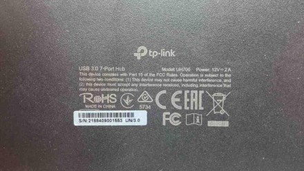Tp-link UH700 USB 3.0 7-Port
Внимание! Комісійний товар. Уточнюйте наявність і к. . фото 8