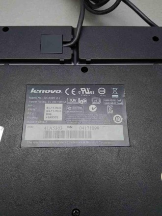 Проводная USB клавиатура для ПК Lenovo SK-8825
Внимание! Комиссионный товар. Уто. . фото 4