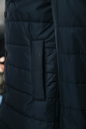 
ІНФОРМАЦІЯ ПРО ПРОДУКТ
Подовжена чоловіча синя тепла куртка вітровка демісезонн. . фото 3