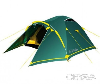  Универсальная палатка Tramp Stalker 4 V2. Трехдуговая модель конструкции "полус. . фото 1