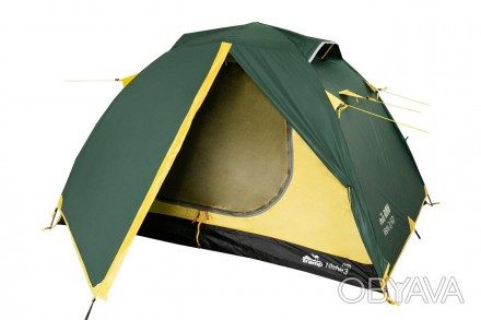  Универсальная трехместная туристичсекая палатка Tramp NISHE 3 (V2) с двумя вход. . фото 1
