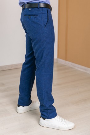 
ІНФОРМАЦІЯ ПРО ПРОДУКТ
Чоловічі сині класичні штани під ремінь
Виробник Фабричн. . фото 3