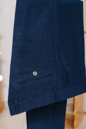 
ІНФОРМАЦІЯ ПРО ПРОДУКТ
Чоловічі сині класичні штани під ремінь
	Виробник Фабрич. . фото 6