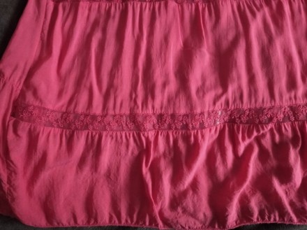 Вискозная легкая длинная коралловая юбка на худеньких девочек, Италия.
Верх юбк. . фото 11