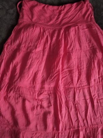 Вискозная легкая длинная коралловая юбка на худеньких девочек, Италия.
Верх юбк. . фото 7