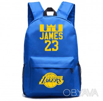 
	Вместительный футбольный рюкзак Los Angeles Lakers 23 LeBron James имеет основ. . фото 1