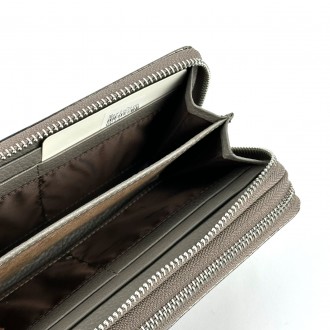 Женский кошелек на две молнии Mario Dion из натуральной кожи с лаковым покрытием. . фото 6
