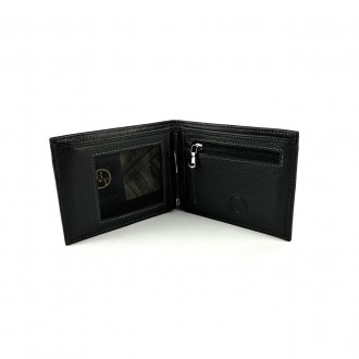 Кожаный мужской кошелек с зажимом для денег H.T Leather. Выполнен из натуральной. . фото 6