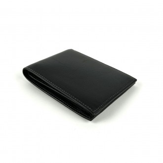 Кожаный мужской кошелек с зажимом для денег H.T Leather. Выполнен из натуральной. . фото 4