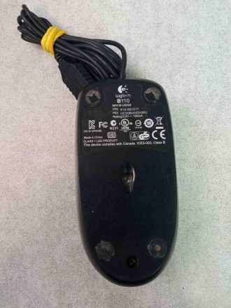 Дротова миша, інтерфейс USB, для настільного комп'ютера, світлодіодна, 3 клавіші. . фото 9