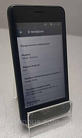 Fly FS408 Stratus 8
смартфон, Android 6.0
підтримка двох SIM-карток
екран 4", ро. . фото 5