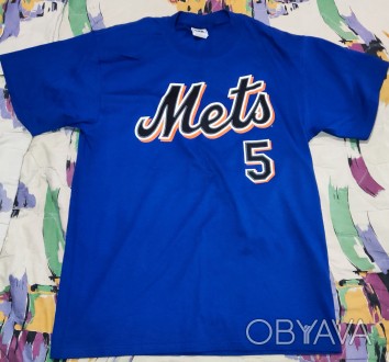 Футболка Lee sport MLB, New York Mets, David Wrigth, made in Honduras, 100%-cott. . фото 1