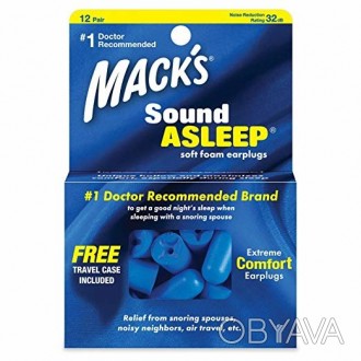 Затычки для ушей SoundAsleep Soft Foam - это натуральное отличное решение для сн. . фото 1