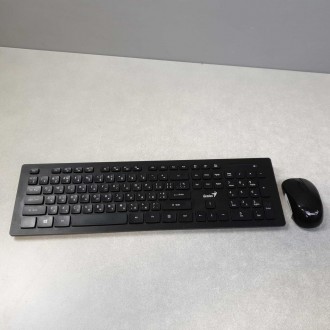 Комплект із повнорозмірної мультимедійної бездротової клавіатури та миші Genius . . фото 3