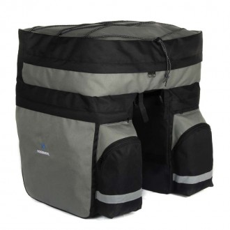 Сумка-штаны на багажник Roswheel 60L, черно-серая
• Общий объем: 60 литров
• Габ. . фото 2
