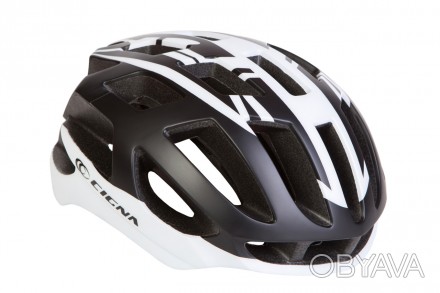 Шлем велосипедный CIGNA TT-4 L (58-61см) (чёрно-белый) 
Яркий, удобный велошлем . . фото 1