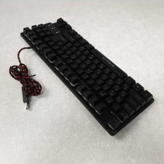 Особливістю ігрової клавіатури REAL-EL GAMING 8710 TKL Backlit є: ергономічний і. . фото 5