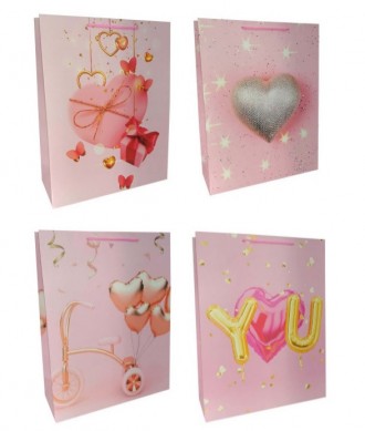Подарунковий пакет картон 200грм, "With love" МІКС 4 види, 26*32*10см 6 шт. у уп. Дніпро. фото 1 Подарунковий пакет картон 200грм, "With love" МІКС 4 види, 26*32*10см 6 шт. у уп. Дніпро. фото 1