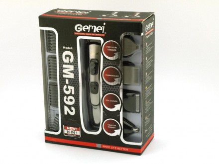 
Професійна машинка для стриження волосся Gemei GM 592 10 в 1 
Машинка для стриж. . фото 9