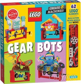 
Набор Создай механизмы Klutz Lego Gear Bots. Лего оригинальное! Книжка на англи. . фото 1