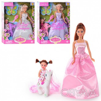 Кукла Defa Lucy 8077 в красивом бальном платье поставляется в наборе с розовым п. . фото 1