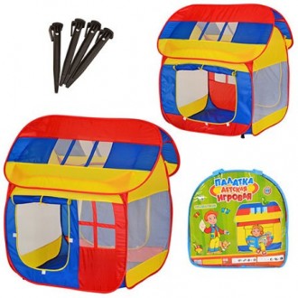 Детская палатка Домик 5039S, является игровым домиком с окошками и специальными . . фото 2