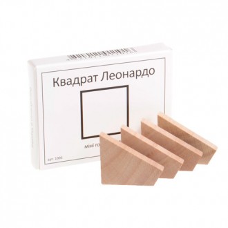 Задача: Собрать квадрат из 4 частей. 
Материал: дерево
Упаковка: картон с дополн. . фото 2