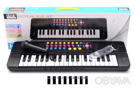 Игрушечный синтезатор 37 клавиш, микрофон, USB зарядное, демо, запись, 8 тонов.
. . фото 1