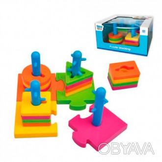 Увлекательная детская игра TY9075 логика Пирамидка-ключ, представленная торговой. . фото 1