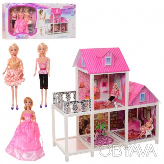 Двухкэтажный домик для Барби . Очень яркий домик , в котором живут куколки входя. . фото 1