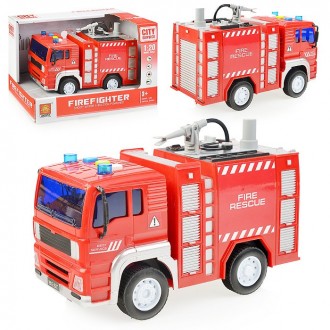 Пожарная машина с водяной помпой (брызгает водой) "Firefighter" арт. WY 552 A
Де. . фото 5
