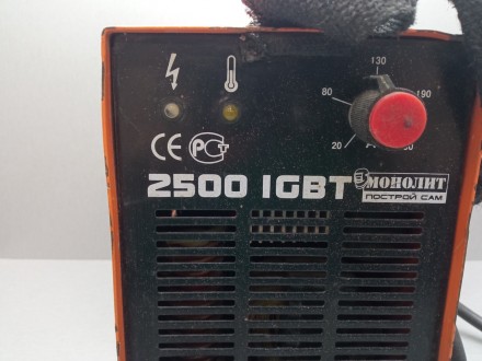 Зварювальний інвертор Моноліт 2500 IGBT
Живлення: 220 В; 
Потужність (кВА): 8 
С. . фото 3