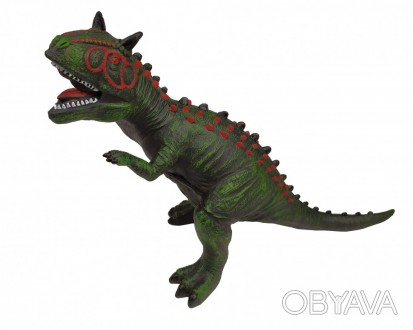 Динозавр резиновый игрушечный имеет звуковые эффекты, питание осуществляется от . . фото 1