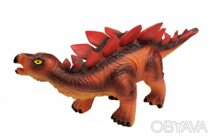 Динозавр резиновый игрушечный имеет звуковые эффекты, питание осуществляется от . . фото 1