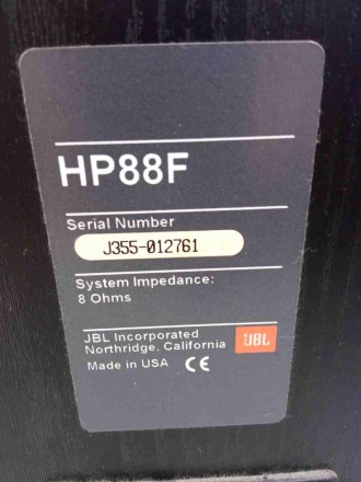 Колонки JBL HP-88F
Основні характеристики:
Розмір 870 х 318 х 292 мм.
Частотний . . фото 4