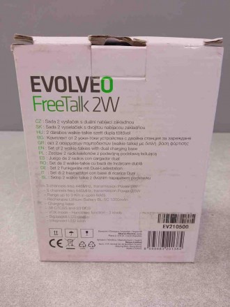 Рации Evolveo FreeTalk 2W
Модель із радіусом дії до 15 км, зарядна станція, 5 ка. . фото 2